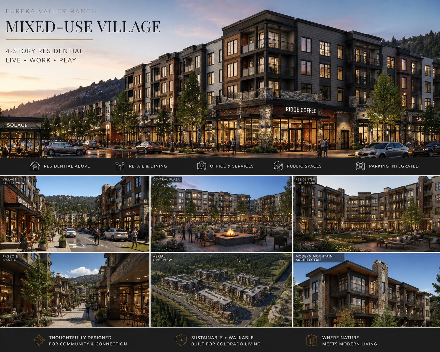 Village Core mixed-use street concept